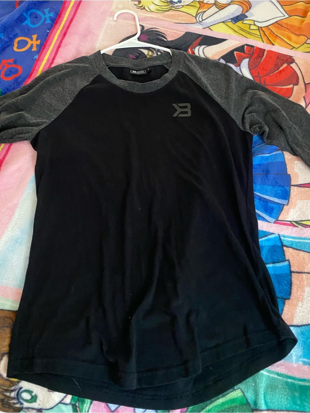 Black better bodies shirt 3/4 sleeve